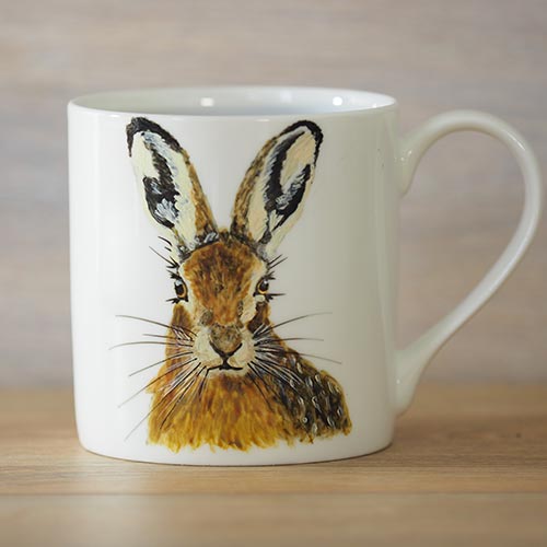 Suffolk hare,hare,hand-painted,bone china